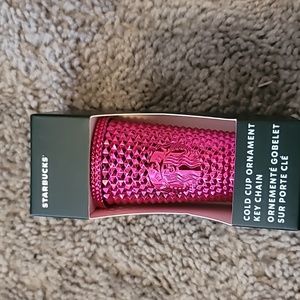 Starbucks chrome keychain / ornament